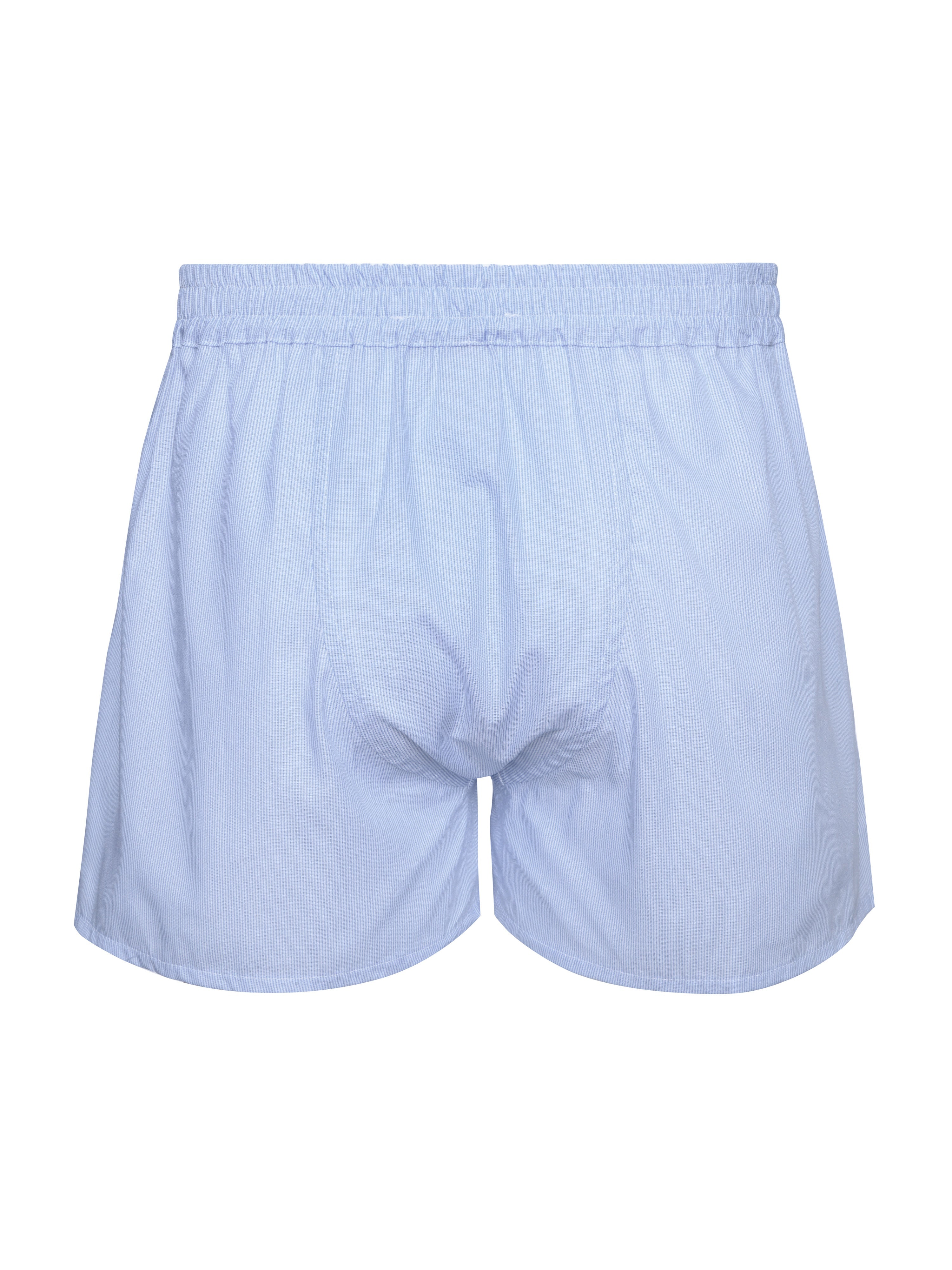 Men's Cotton Poplin Hold-Up Boxers Handcrafted in Italy — Light Blue