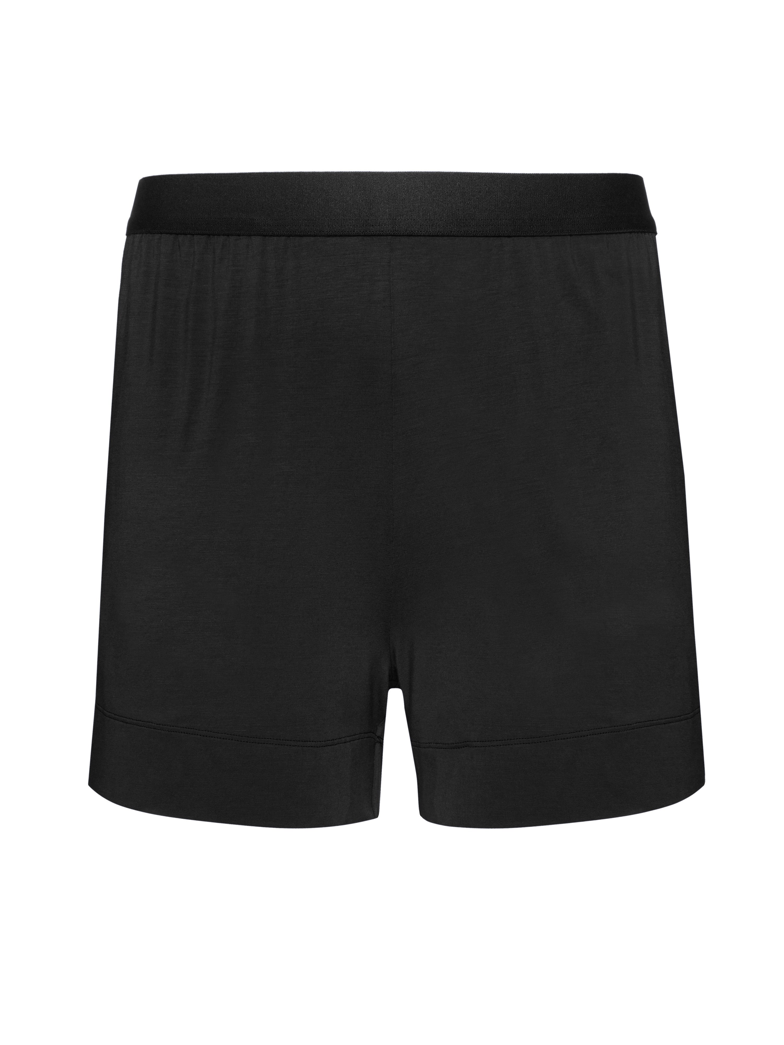 Men's Bamboo Short Pants Handcrafted in Italy — Black