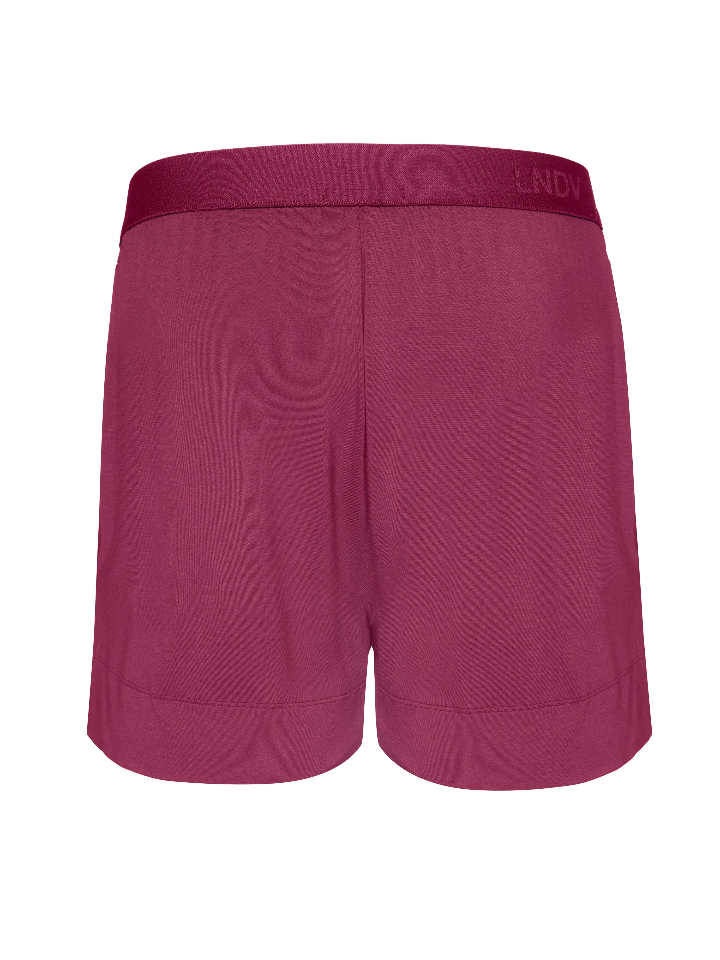 Men's Bamboo Short Pants Handcrafted in Italy — Burgundy
