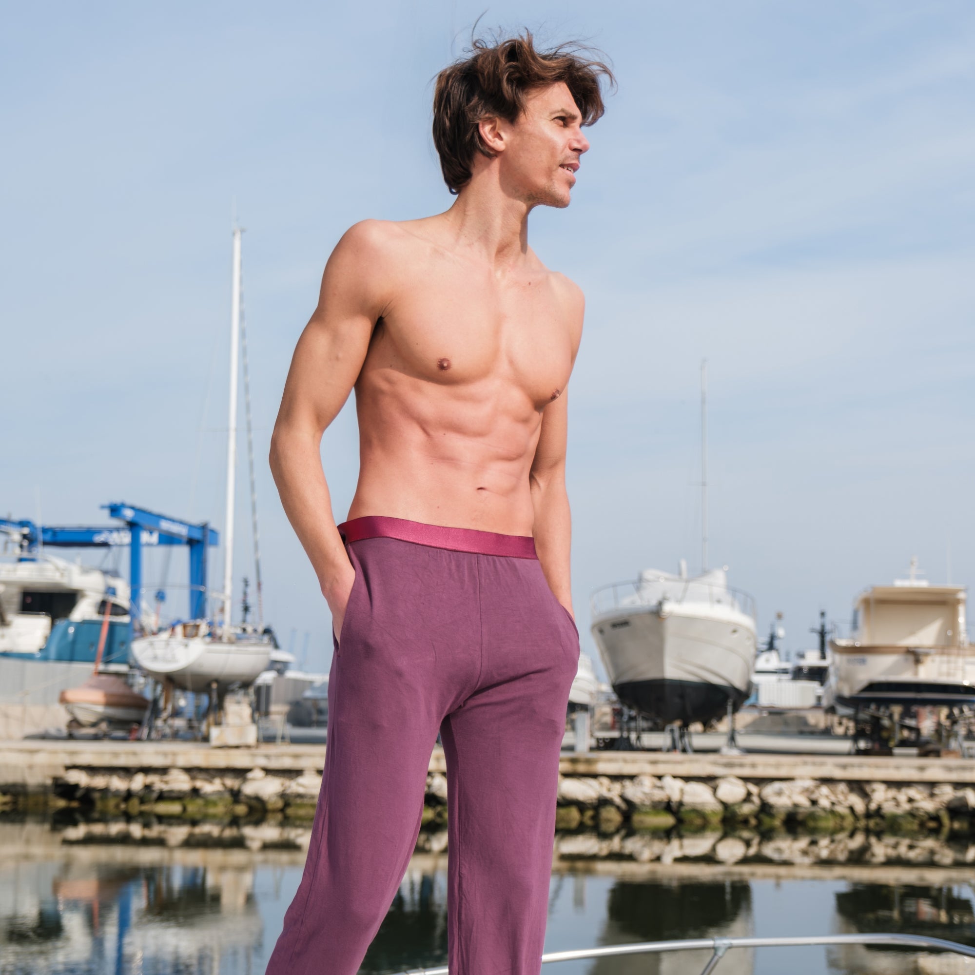 Dolce Far Niente Lounge Pant Burgundy