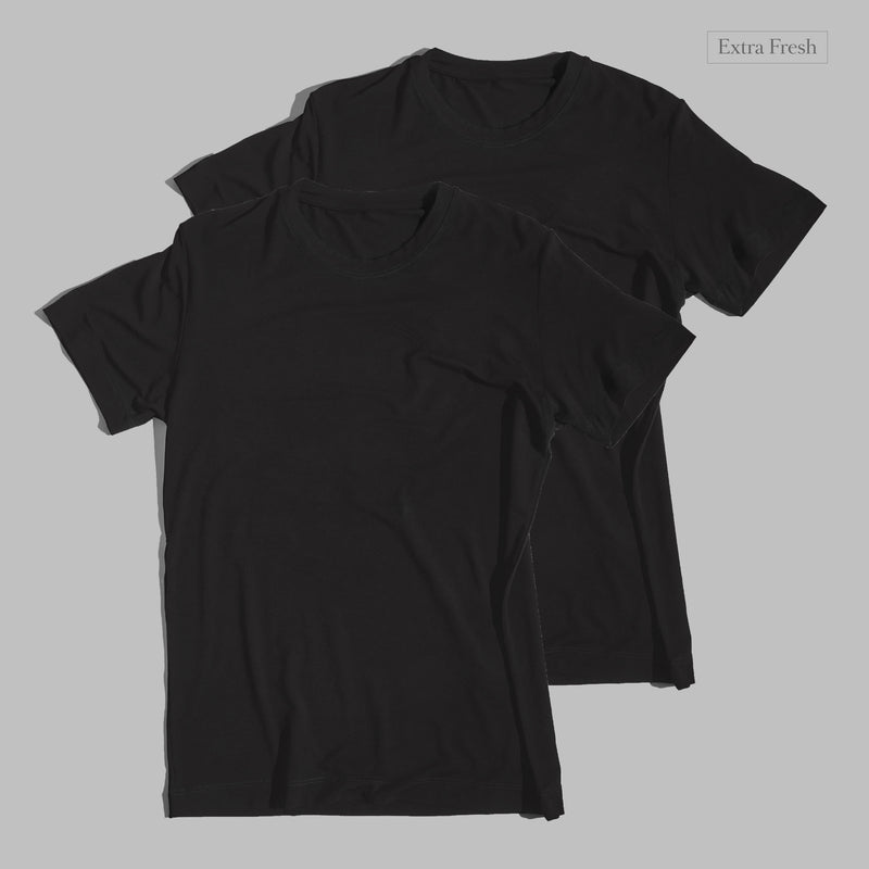 2 x T-shirt Black Extra Fresh