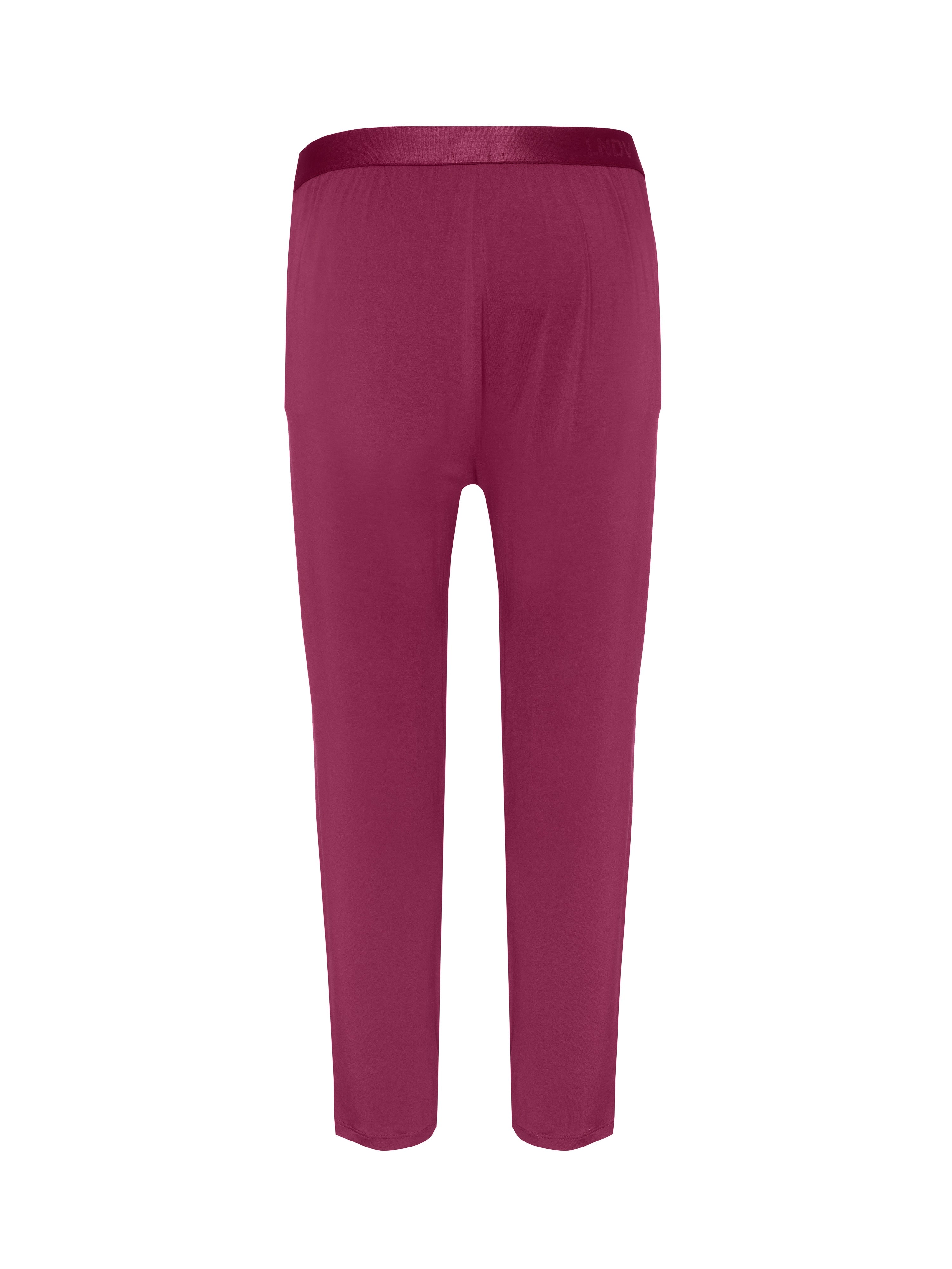 Men's Bamboo Lounge Pants Handcrafted in Italy — Burgundy