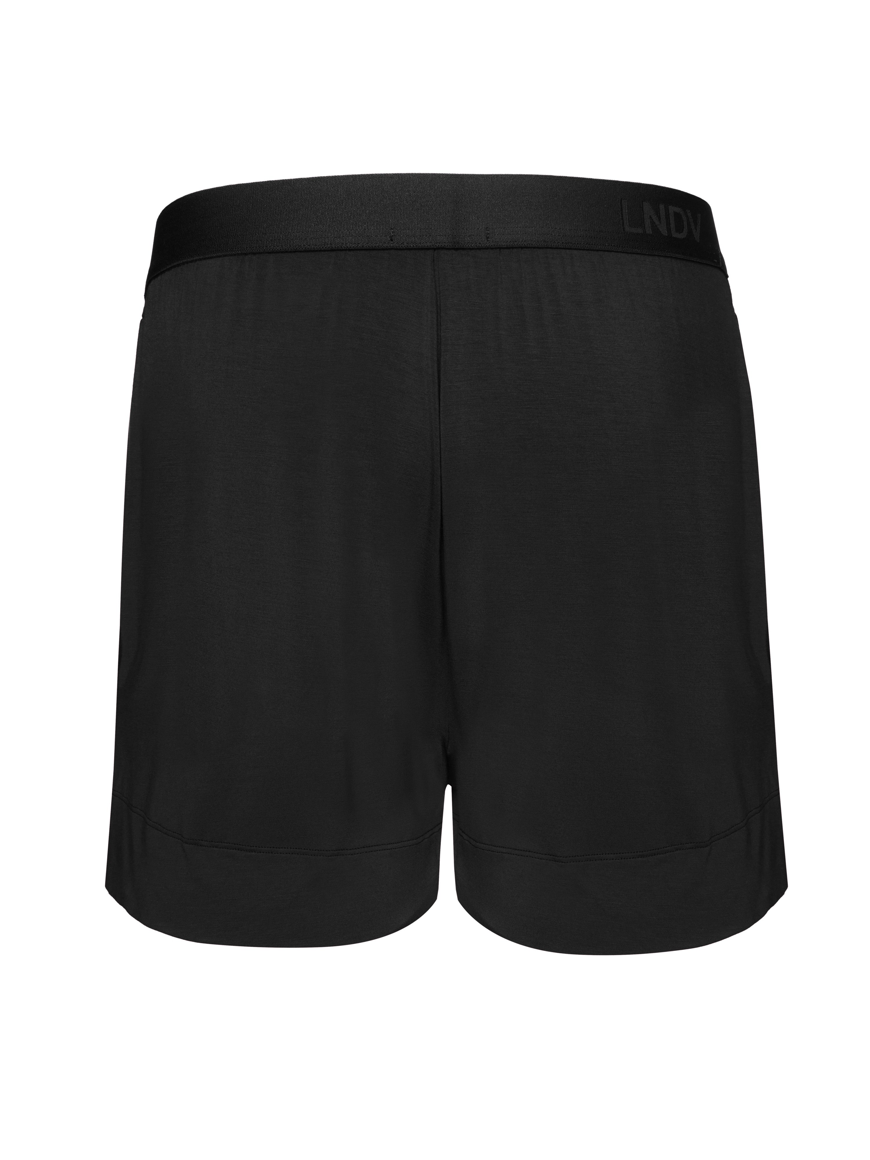 Short Pants Uomo in Bambù Fatti a Mano in Italia — Nero