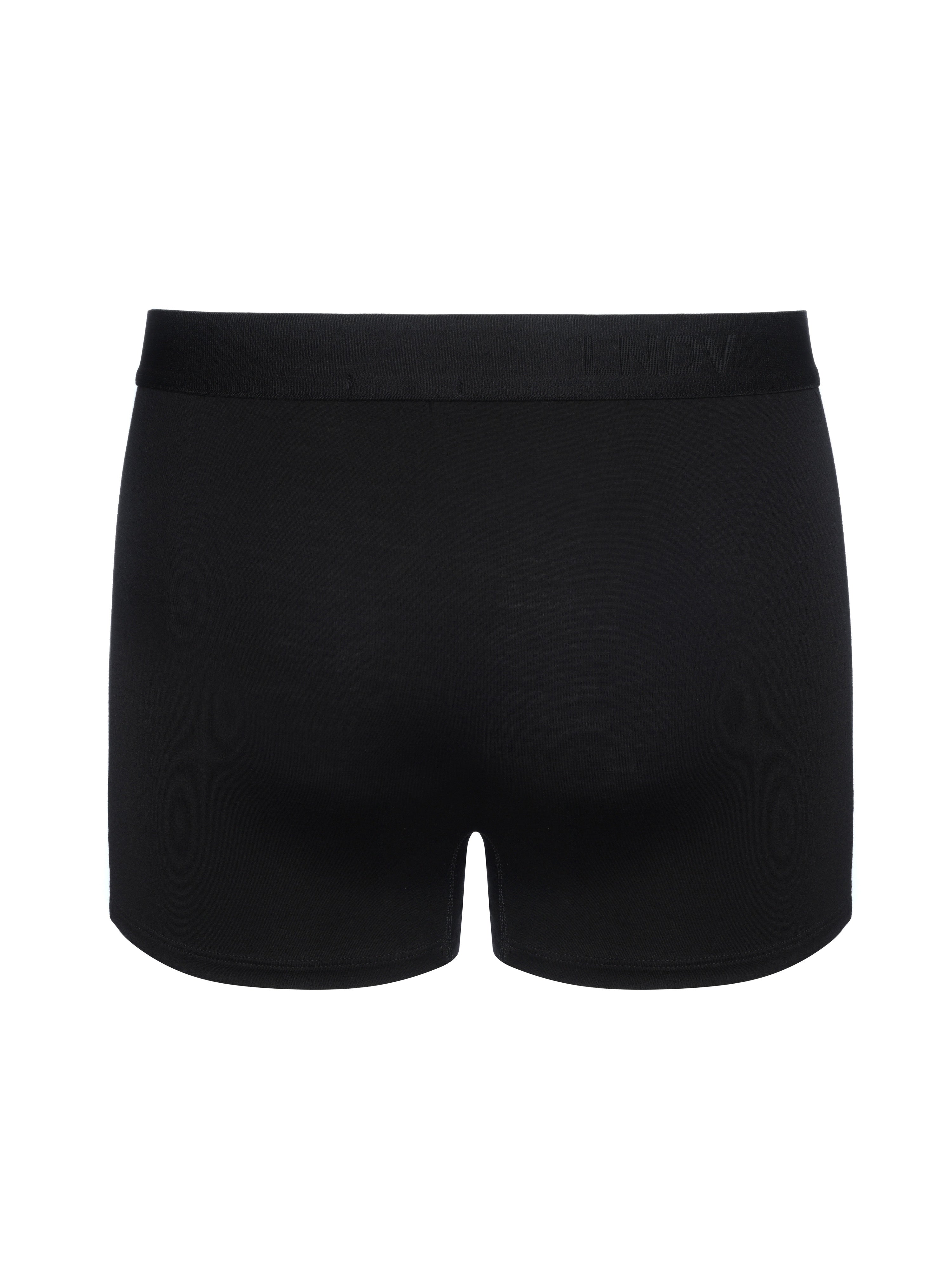 Men's Bamboo Boxer Briefs Handcrafted in Italy — Black