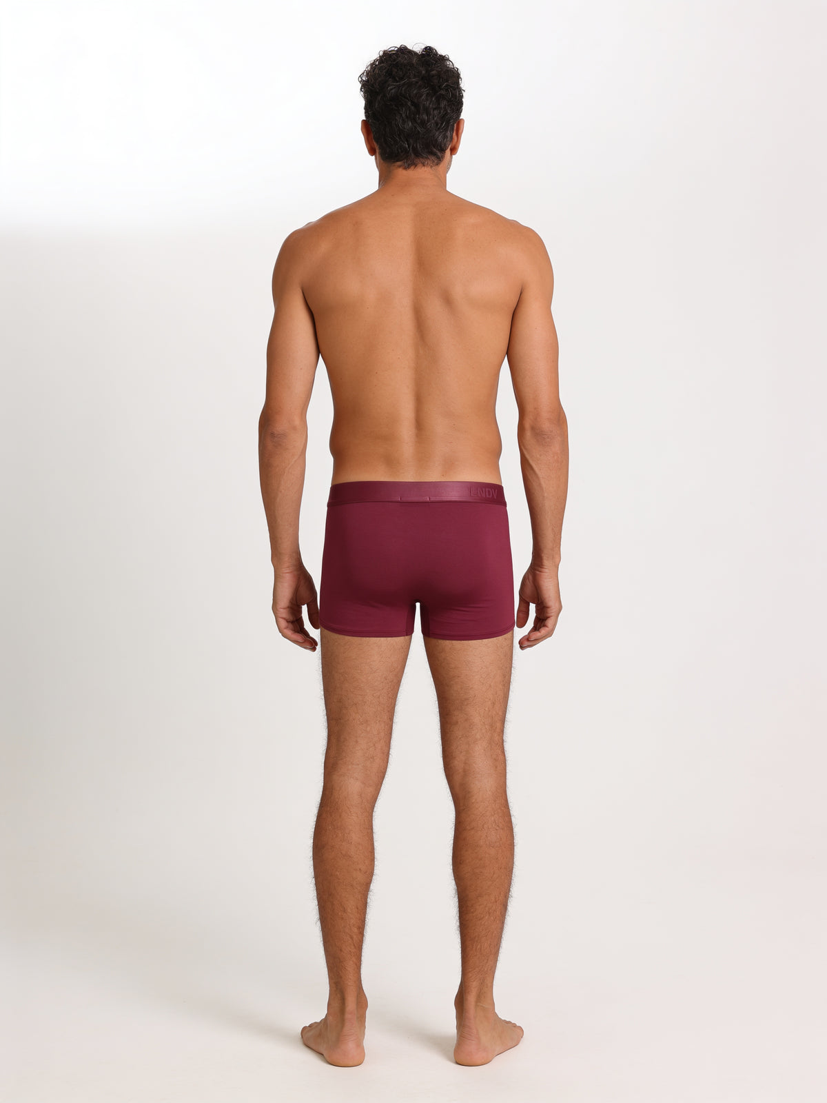 Men's Bamboo Boxer Briefs Handcrafted in Italy — Burgundy