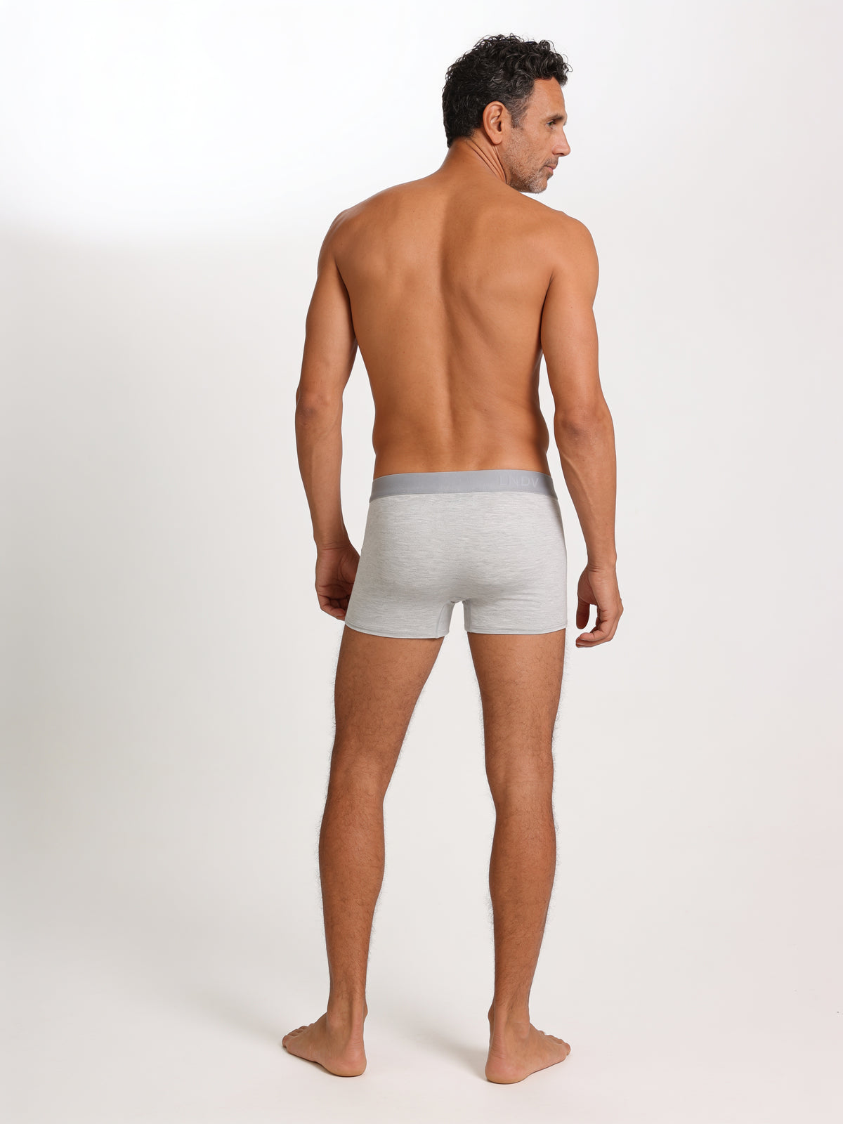 Men's Bamboo Boxer Briefs Handcrafted in Italy — Melange Grey