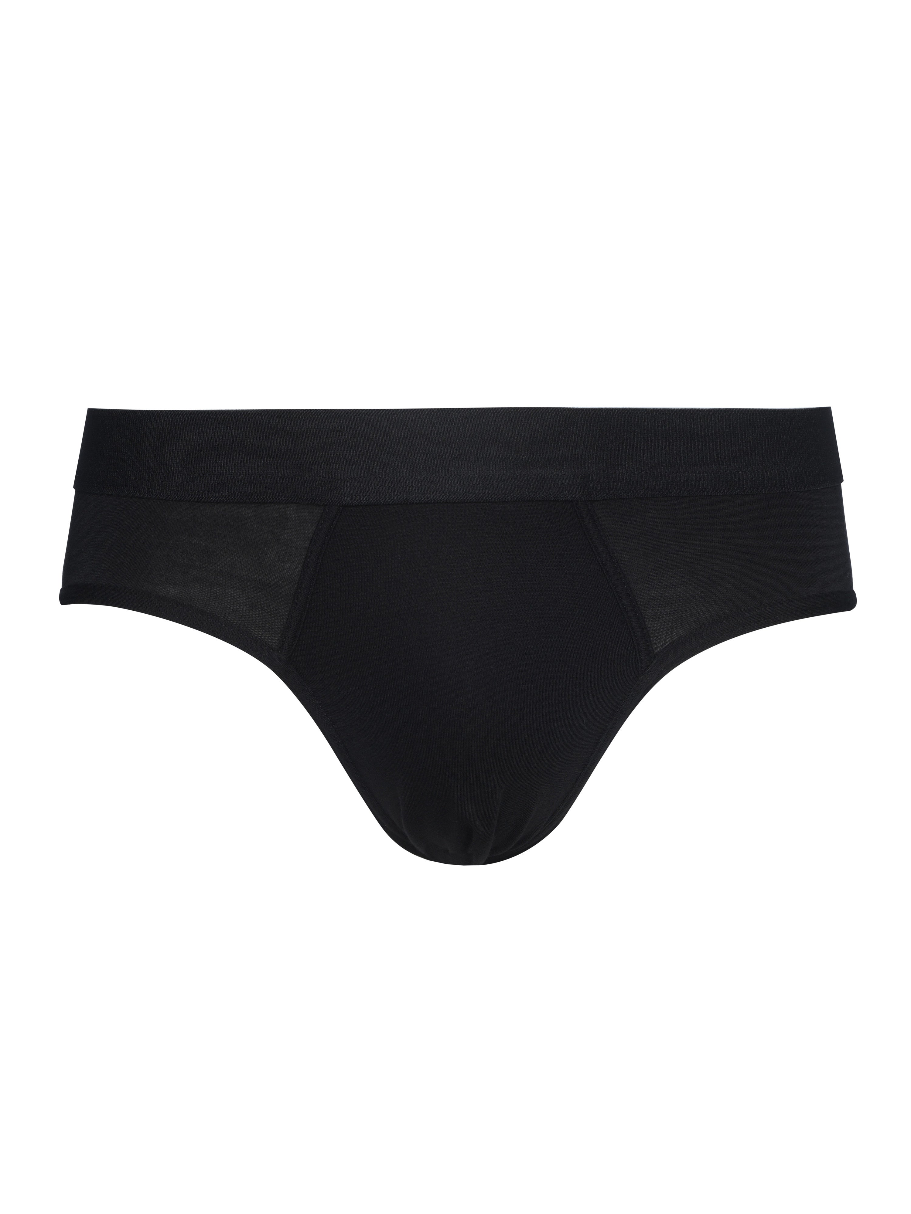 Men's Bamboo Briefs Handcrafted in Italy — Black