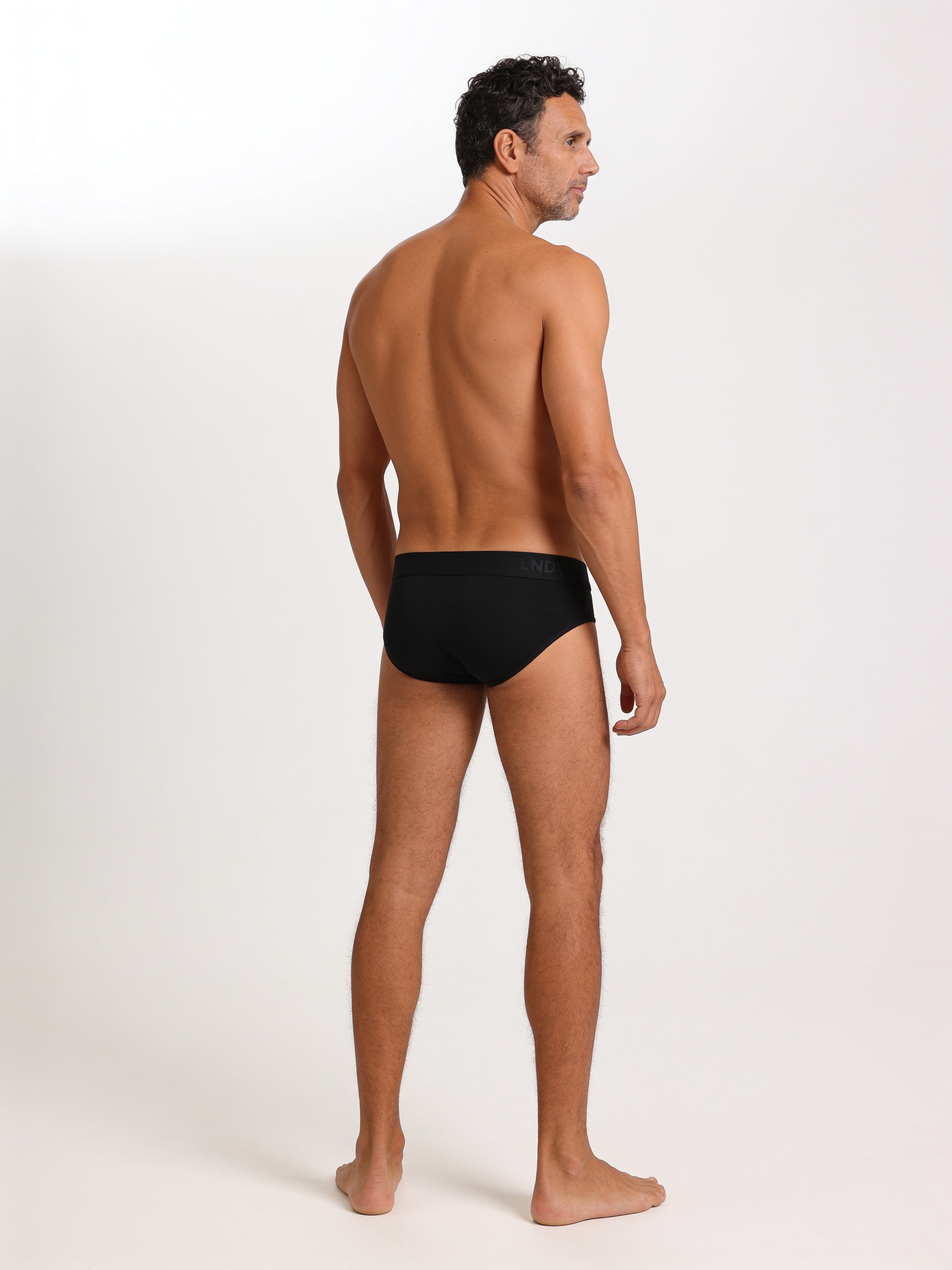 Men's Bamboo Briefs Handcrafted in Italy — Black