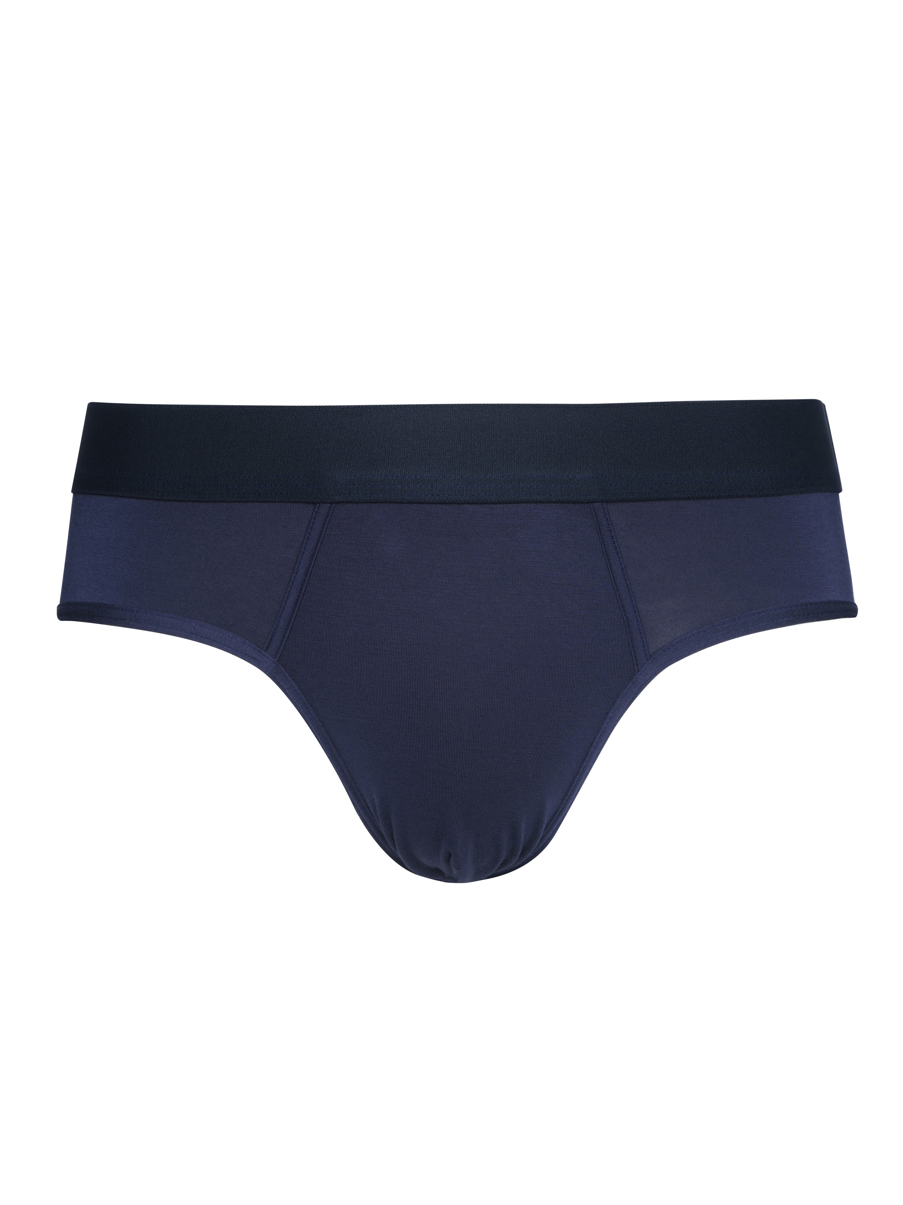 Men's Bamboo Briefs Handcrafted in Italy — Navy Blue