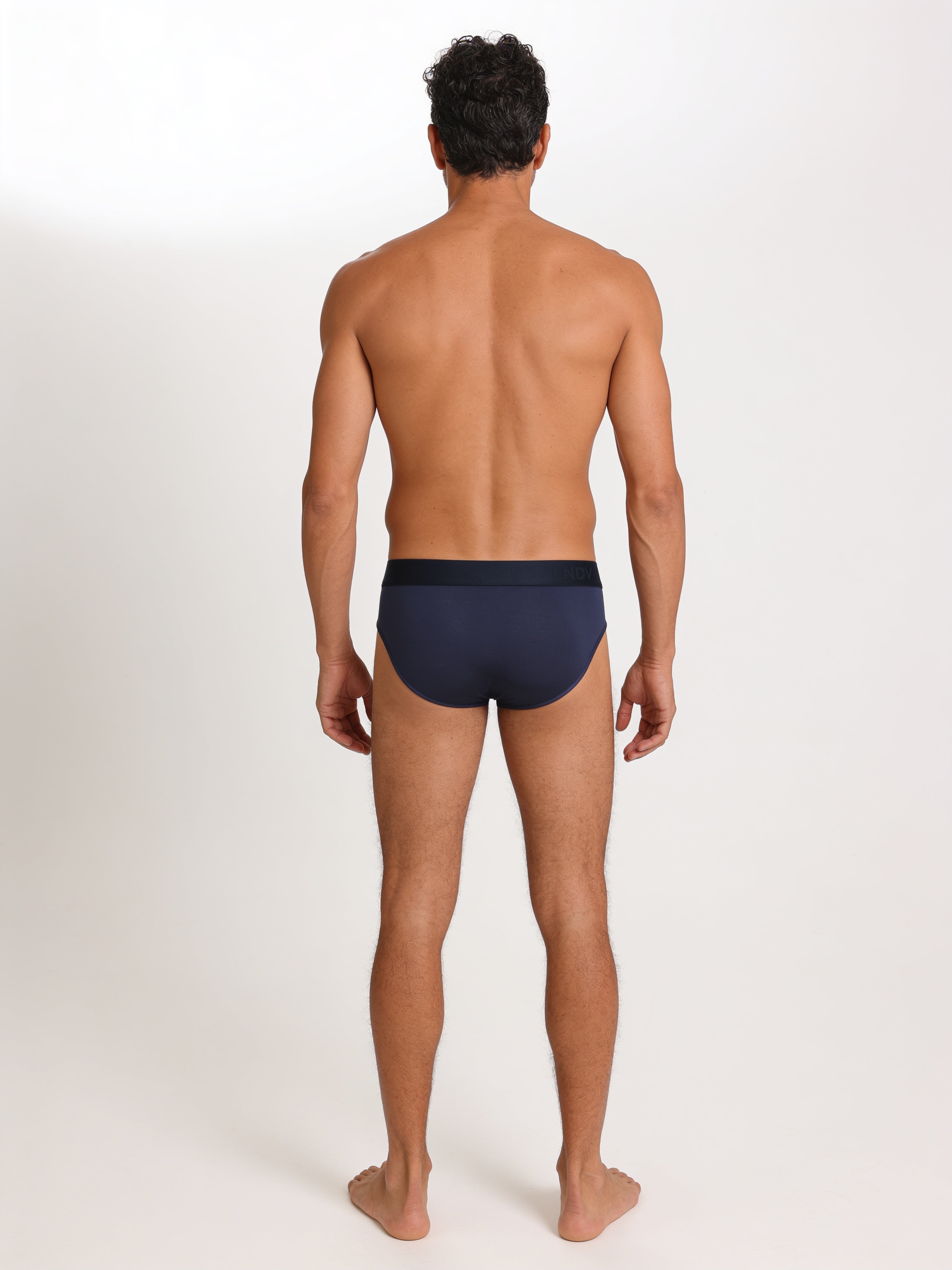 Men's Bamboo Briefs Handcrafted in Italy — Navy Blue