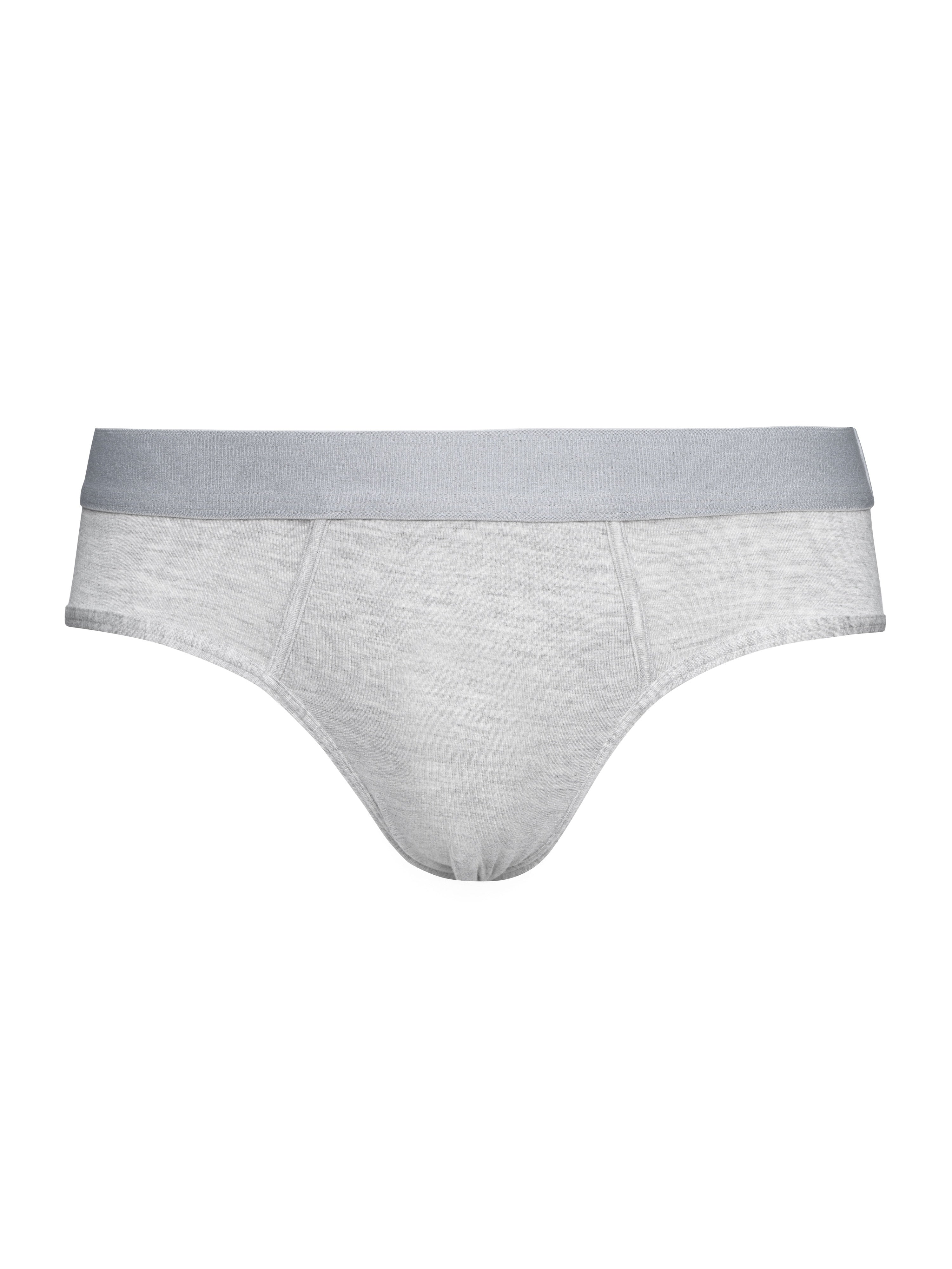 Men's Bamboo Briefs Handcrafted in Italy — Melange Grey
