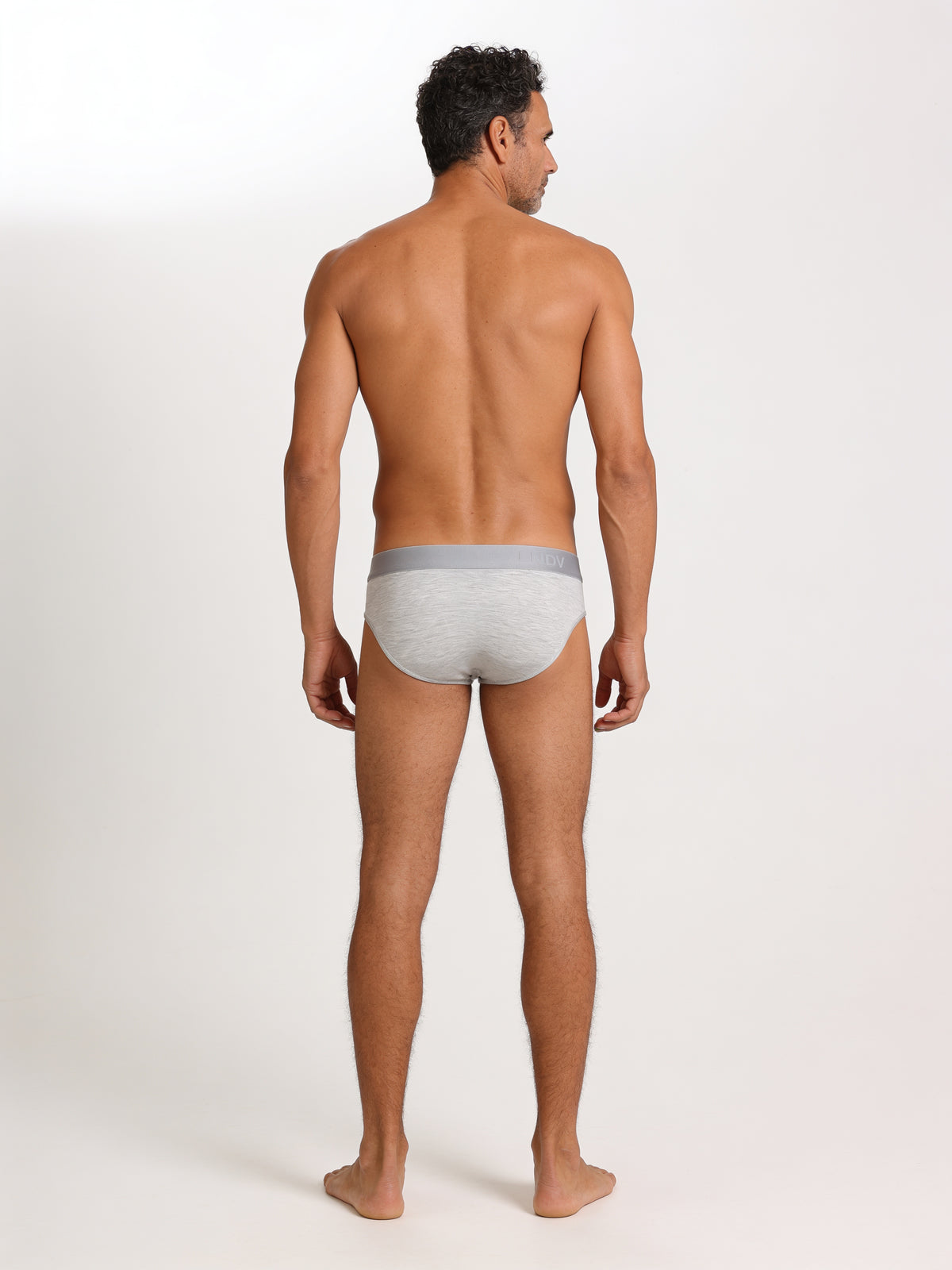 Men's Bamboo Briefs Handcrafted in Italy — Melange Grey