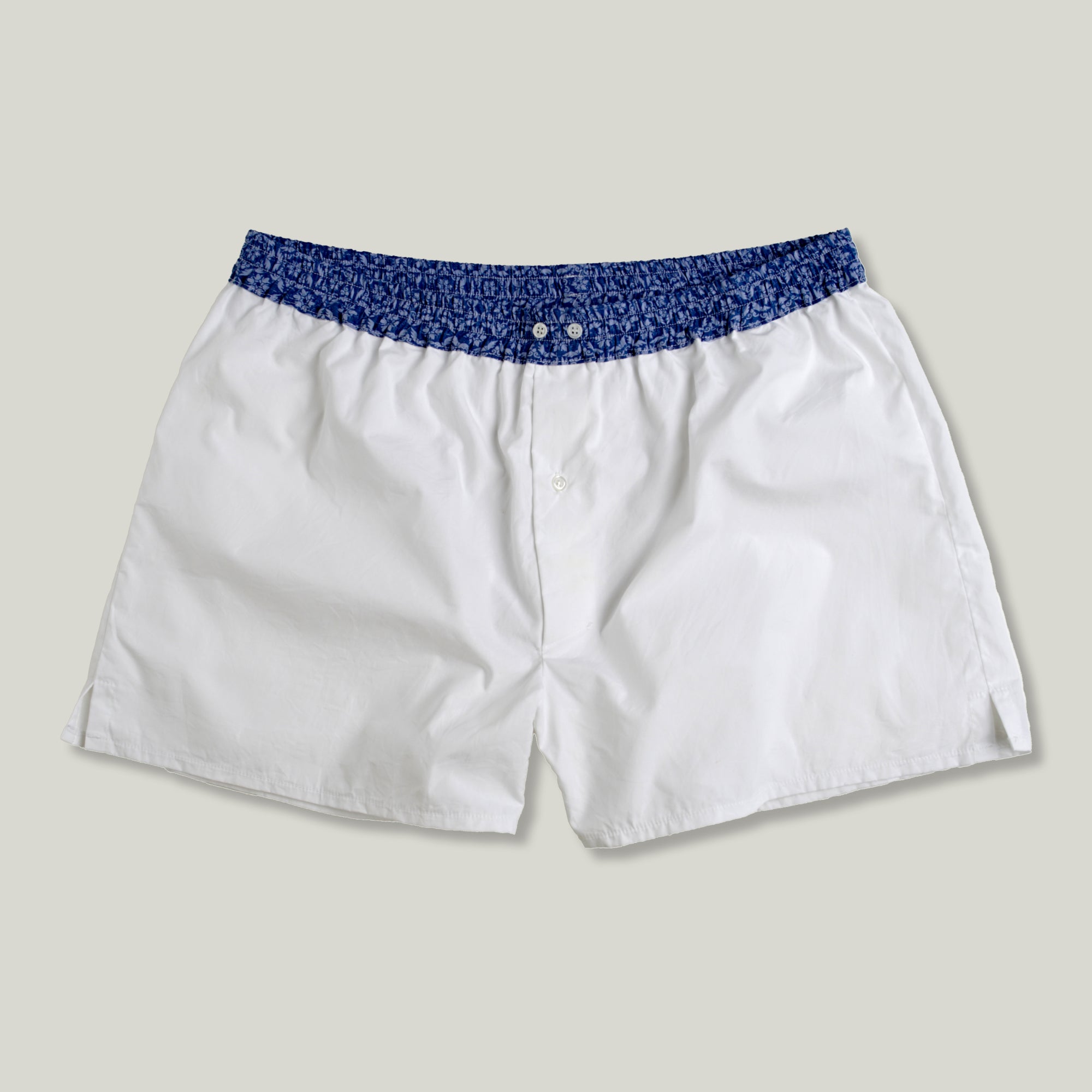 Milano 24/7 Hold-Up Boxer Blue Bleached White