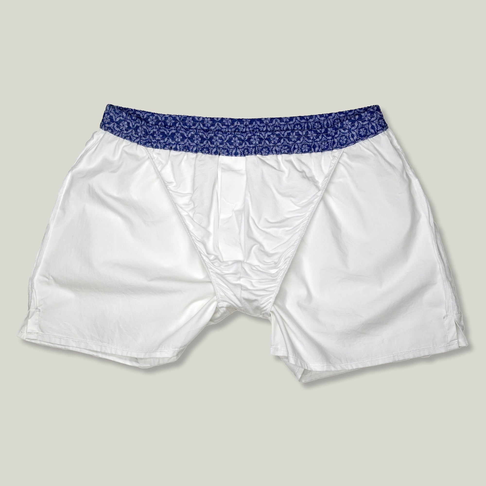 Milano 24/7 Hold-Up Boxer Blue Bleached White