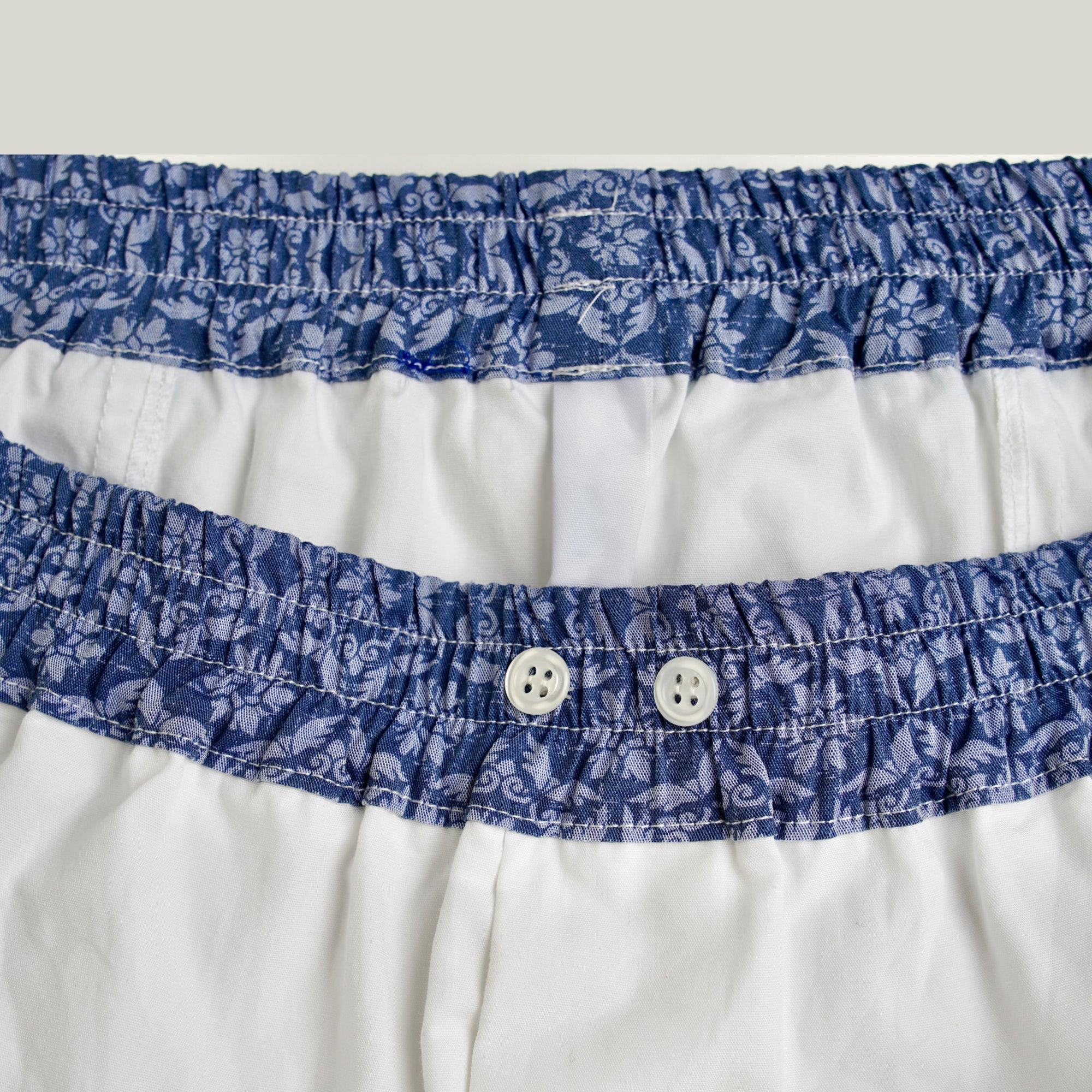 Milano 24/7 Hold-Up Boxer Blue Bleached White